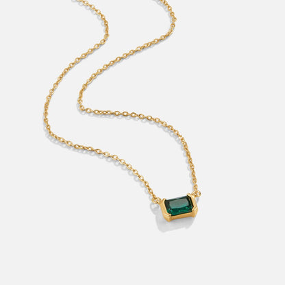 Mathilde™ | Collier Émeraude Délicat