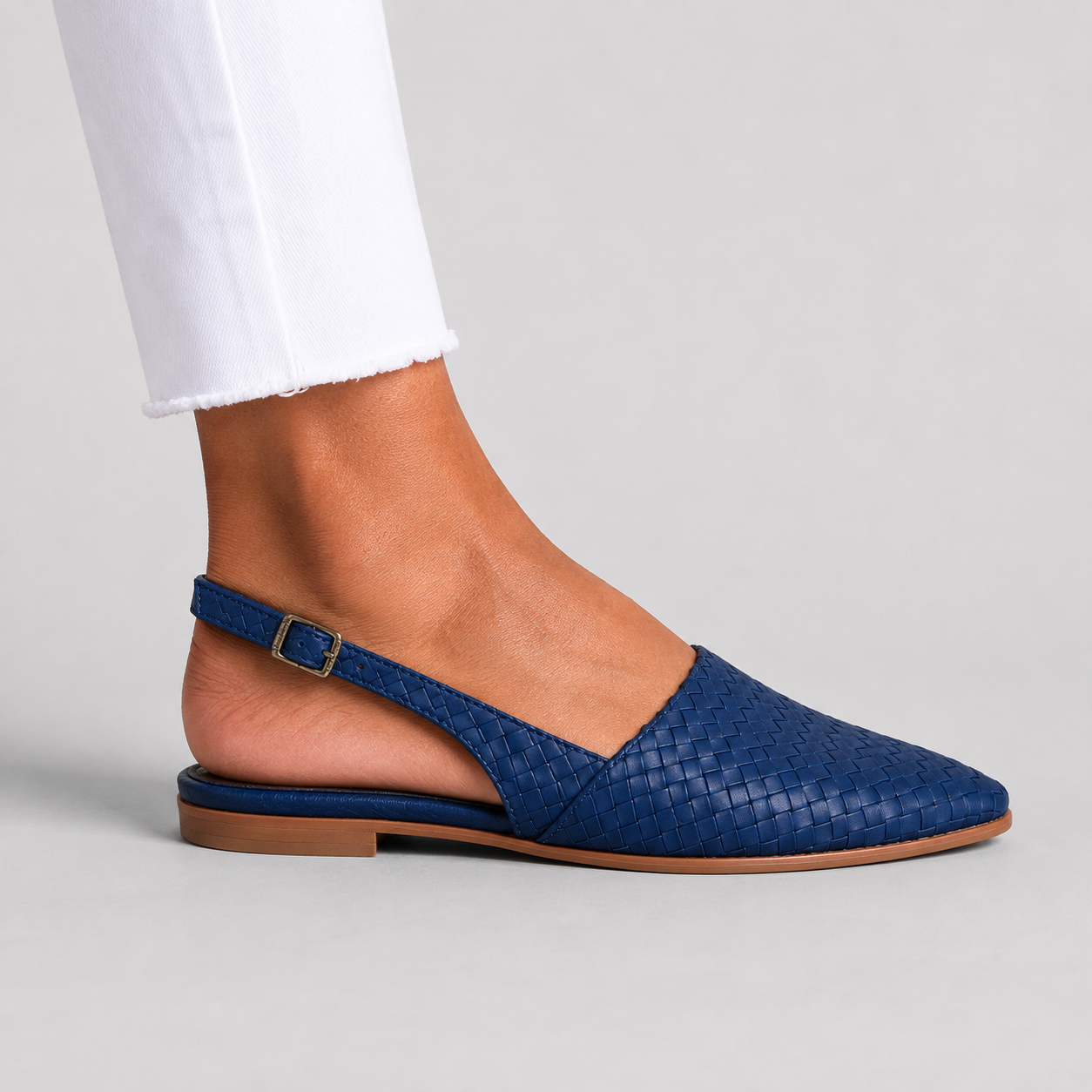 Simone™ | Mocassins Tressés à Bride Arrière