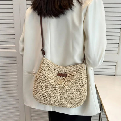 Camille™ | Sac Tressé Élégant à Anses Rondes